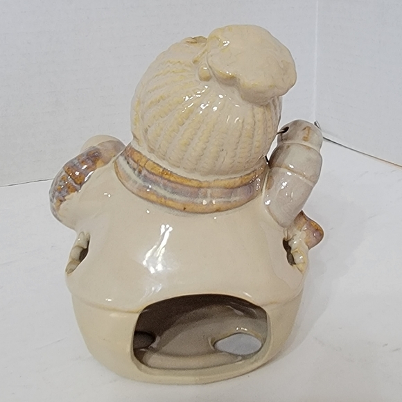 Kirkland Ceramic Christmas Snowman Tea Light Illuminary - Picture 3 of 11